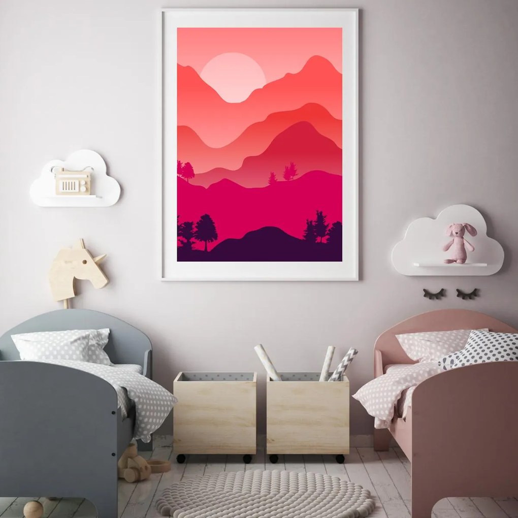 Poszter - Hegyi táj (A4)