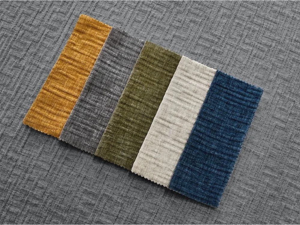 Sötétszürke zsenília kinyitható kanapé mindennapos alvásra 220 cm Hugo – Bobochic Paris