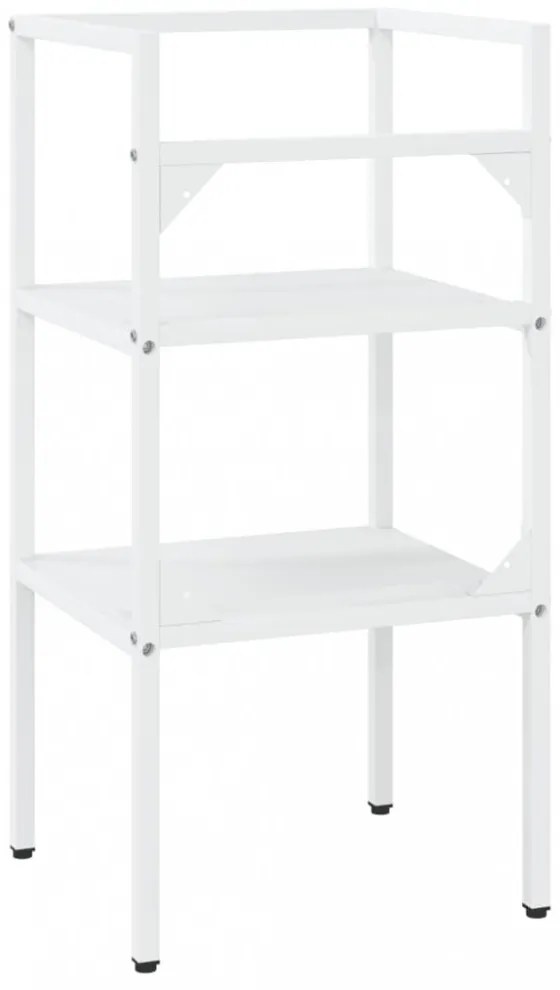 fehér vas fürdőszobai mosdókagylókeret 40 x 38 x 83 cm