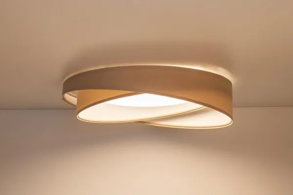 LED mennyezeti lámpa GALAXY MODERN LED/24W/230V átm. 55 cm bézs/fehér
