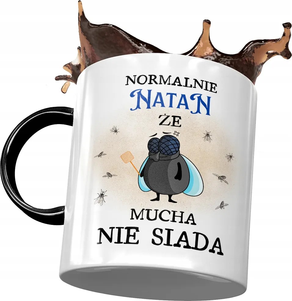 Fekete Bögre Nátán Férj Kolléga Ajándék Nyomtatott Fotóval