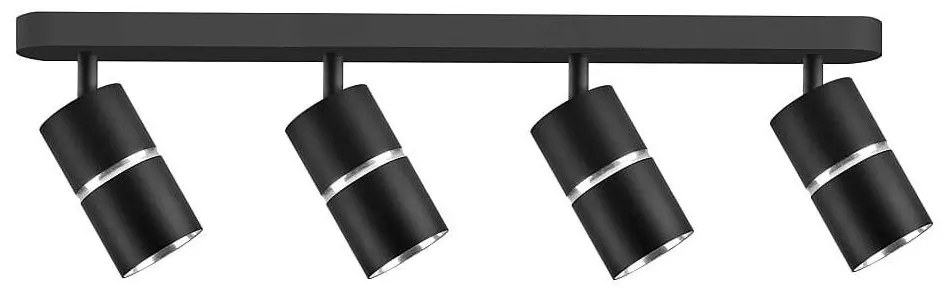 Polux Spotlámpa BAMBOO 4xGU10/10W/230V fekete 324603