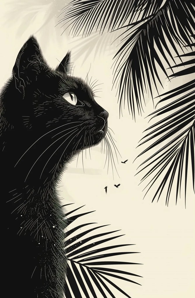 Poszter 56,6x86,4cm Elmélkedés a pálmafák árnyékában