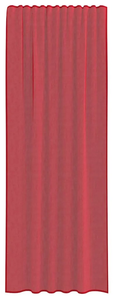 2 db borvörös fátyolfüggönyök hurokkal 140x260 cm
