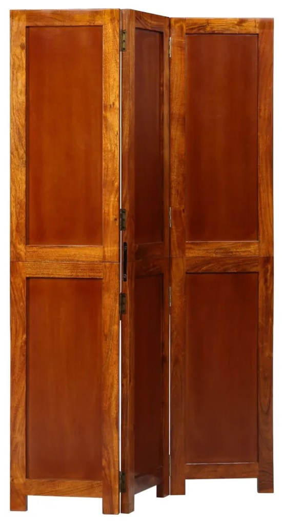 3 paneles szobafelosztó Mézbarna 35x1.5x160 cm Tömör akácfa