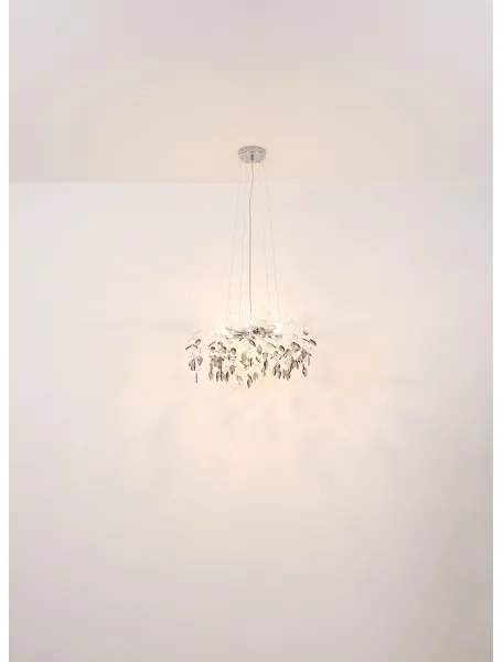 Globo 64133-8 - Csillár zsinóron DANNA 8xG9/8W/230V átm. 61 cm króm