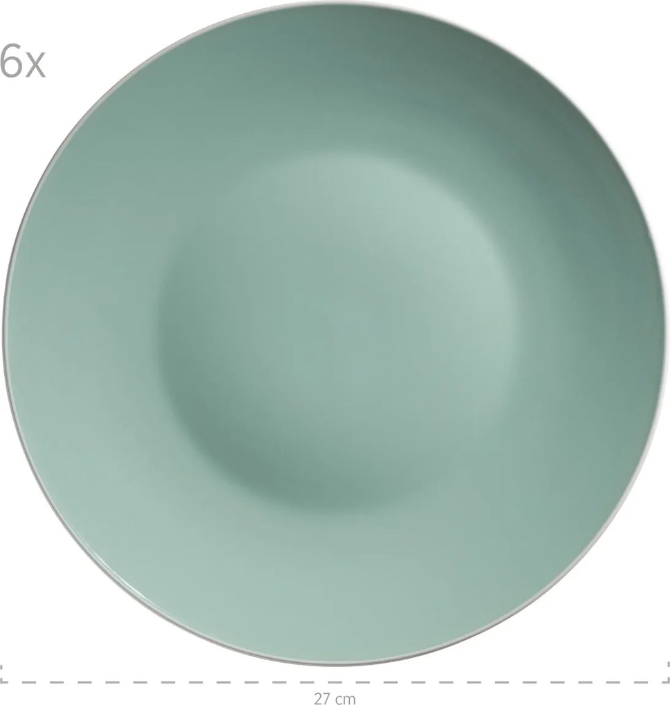 Mäser 24 darabos ELISSA étkészlet – zöld fényes