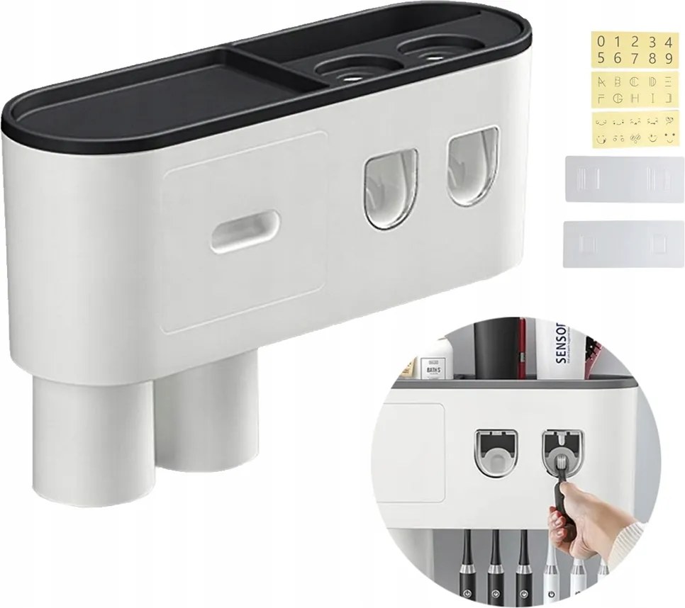 Fogkefetartó automata fogkrém adagolóval