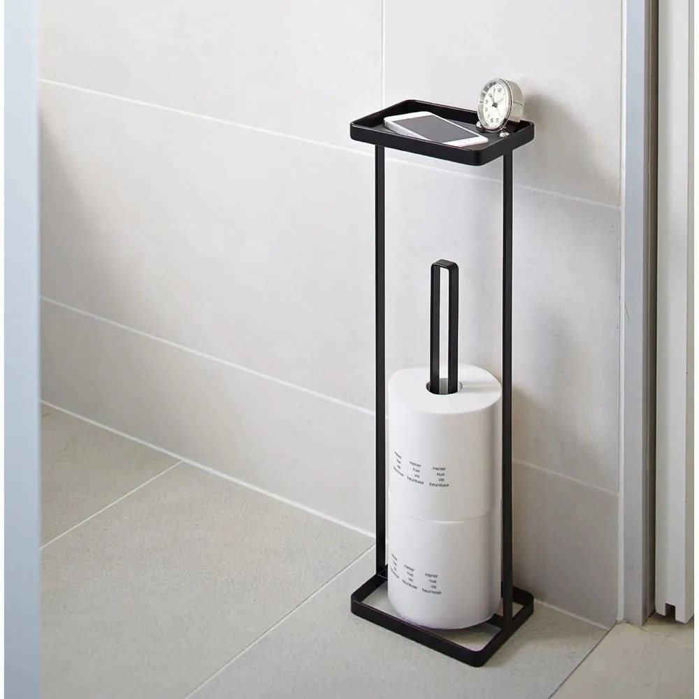 Tower fekete WC-papír tartó - YAMAZAKI