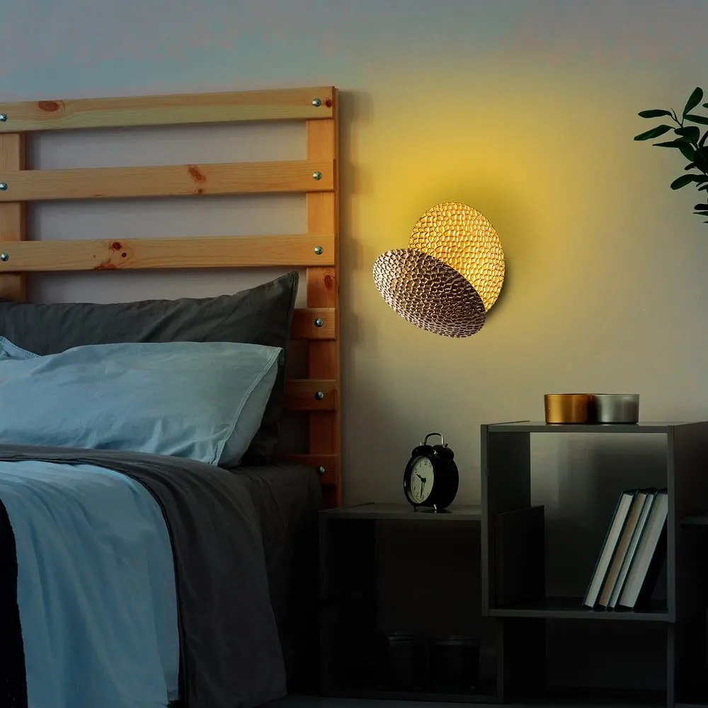 Aranyszínű LED fali lámpa ø 21 cm Yosma – Opviq lights