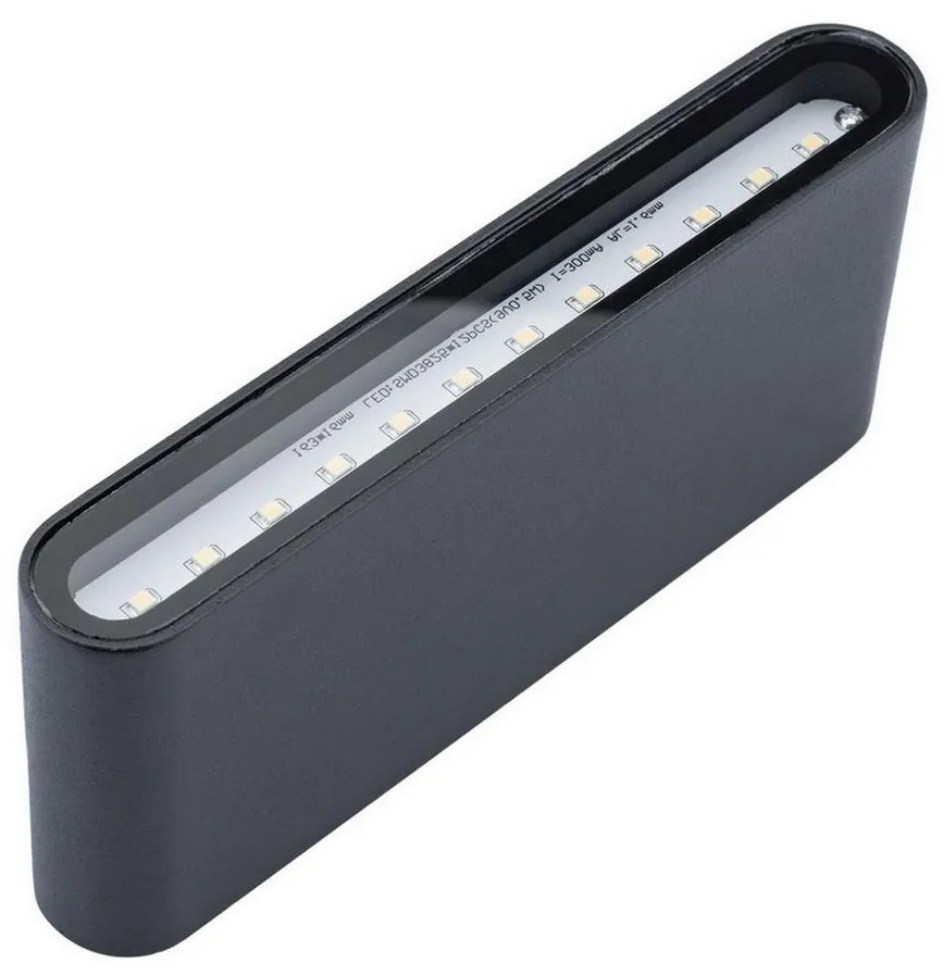 LED Kültéri fali lámpa FLOW LED/6W/230V IP54 fekete