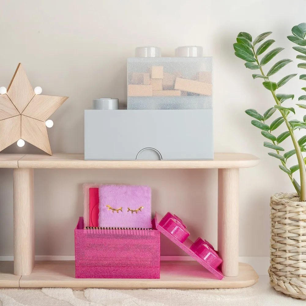 Műanyag gyerek tárolódoboz 25x25x18 cm – LEGO®