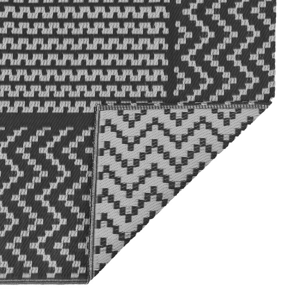 kültéri szőnyeg ARAKIL" Fekete és szürke 250x300 cm PP"