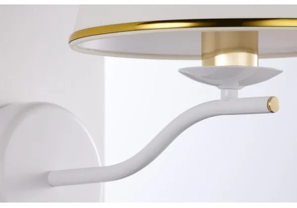 Jupiter 2086 - SAMBA fali lámpa 1xE27/15W/230V fehér/arany