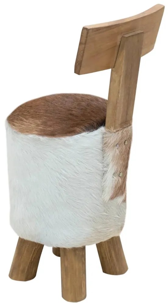 kecskebőr és tömör tíkfa ülőke