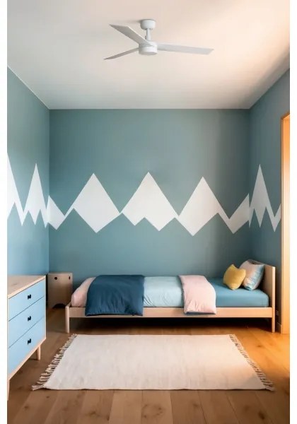 FARO 34295WT-1TW-LED Dimmelhető ventilátor RUDDER S 18W/230V fehér/bézs átm. 106 cm WT + távirányító