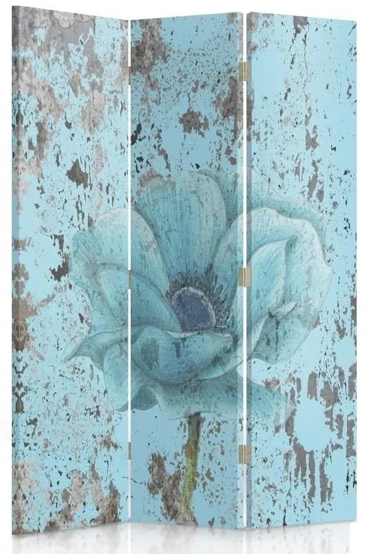 Gario Paraván A kék virág titka Méret: 145 x 170 cm, Kivitelezés: Forgó paraván 360°