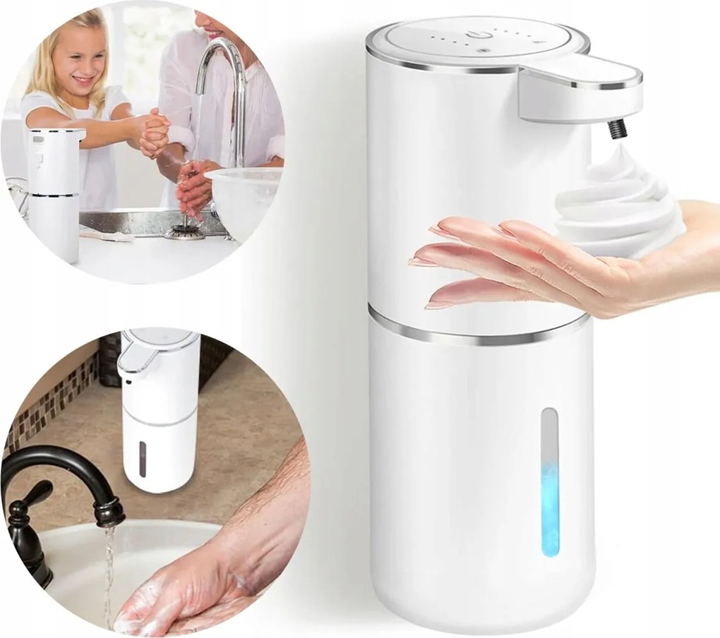 Érintésmentes habszappan adagoló Automatikus Usb habszivacs adagoló 20cm