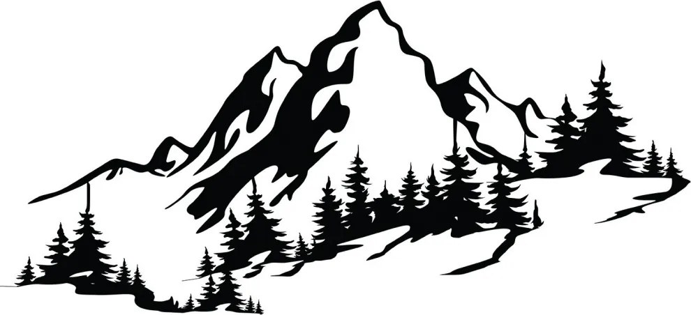 Mountain 3 fém faldekoráció