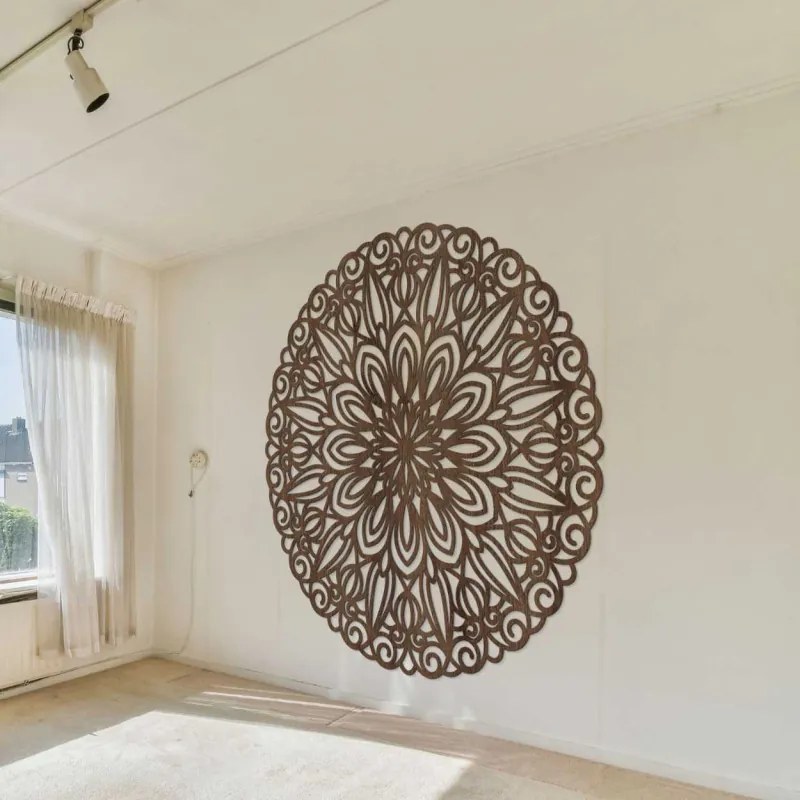 Faragott fali mandala, az idő virága - ORIN
