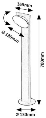 Rabalux 77149 - LED Kültéri lámpa WENGEN LED/12W/230V IP54