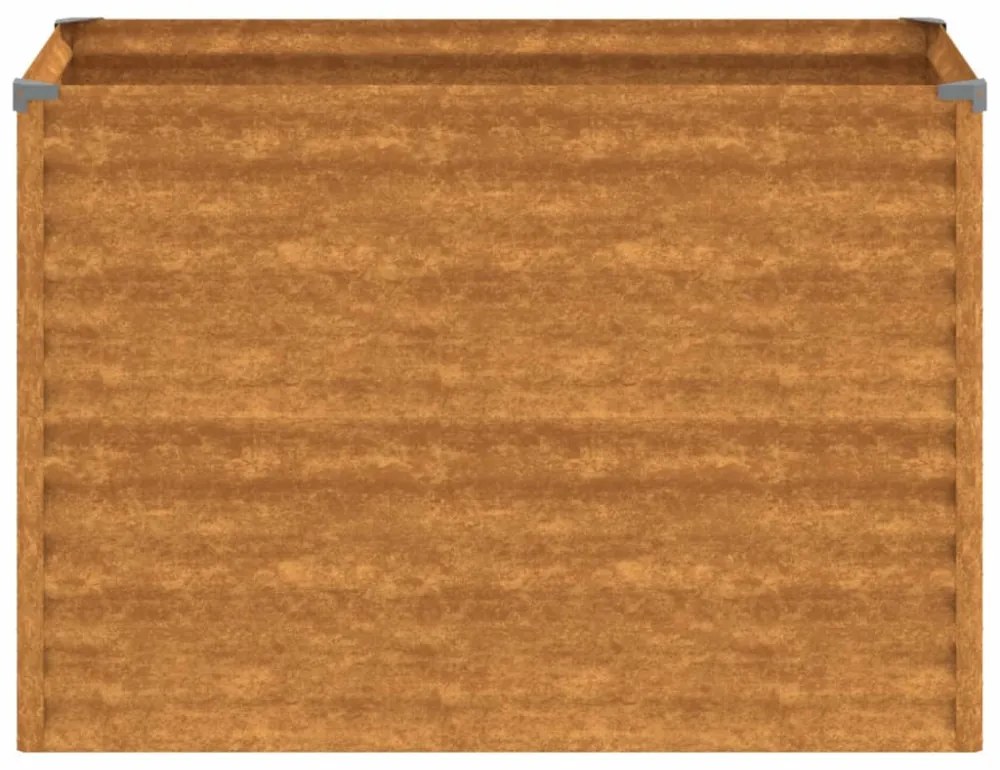 corten acél kerti magaságyás 100 x 50 x 69 cm