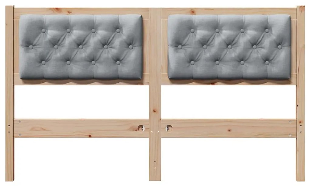 Fejtámla Egyéb Barna és világosszürke 140 cm Tömör fenyőfa