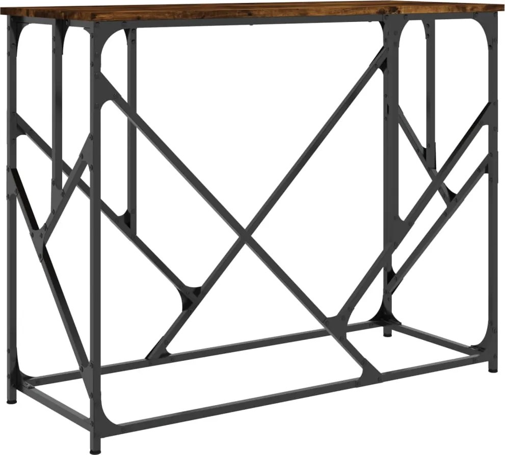 vidaXL füstös tölgy színű szerelt fa tálalóasztal 100x40x80 cm