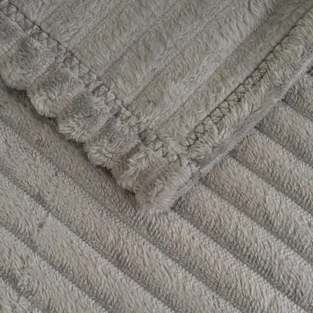 Szürke mikroplüss takaró 130x160 cm Fur Velvet – Casa Selección