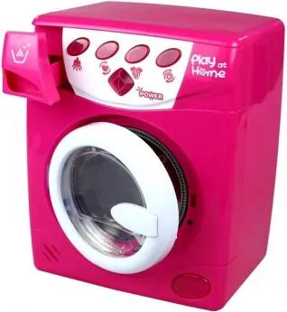 Inlea4Fun PLAY AT HOME Játék mosógép - rózsaszín