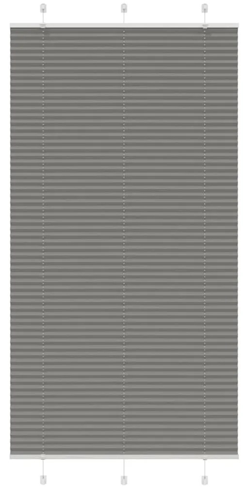 pliszírozott redőny antracit 110x200 cm szövetszélesség 109,4cm