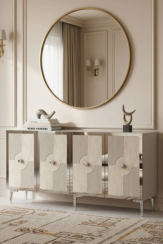 Pega 150 - White, Travertine, Silver