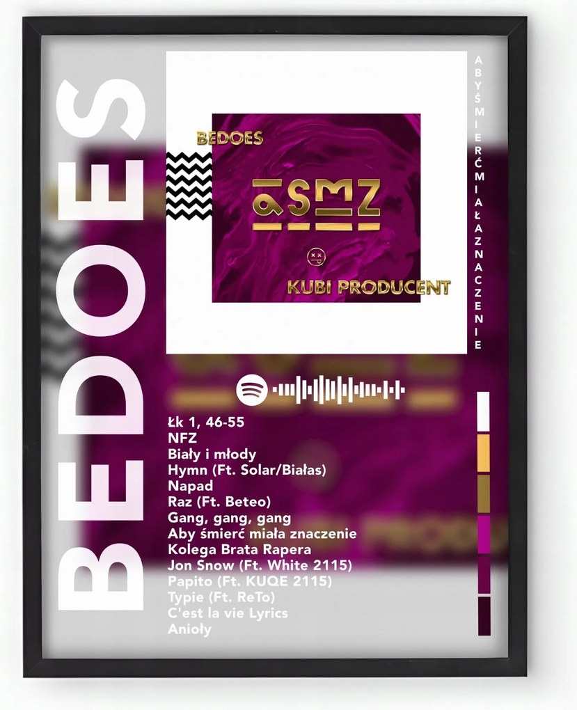 Poszter keretben Album Bedoes Hogy A Halálnak Jelentése 30x40 Ajándék Ötlet