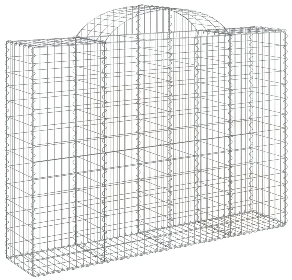 25 db íves horganyzott vas gabion kosár 200x50x140/160 cm