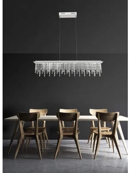 Globo 68405-24H - LED Dimmelhető kristály csillár zsinóron LED/24W/230V + távirányító