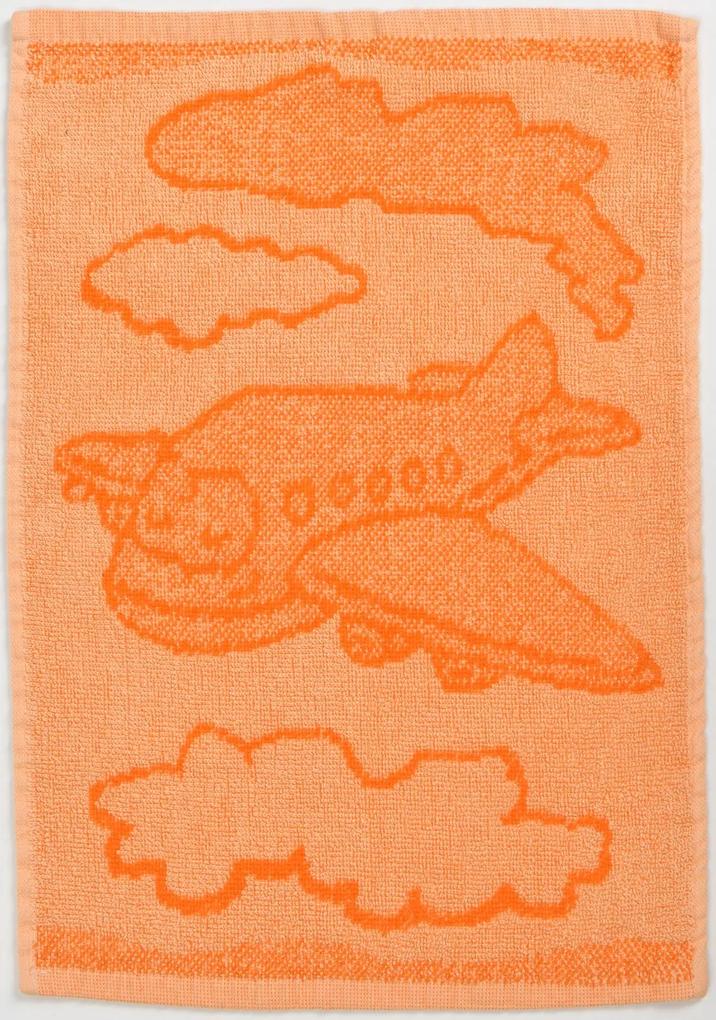Gyerek törülköző BEBÉ repülő narancssárga 30x50 cm