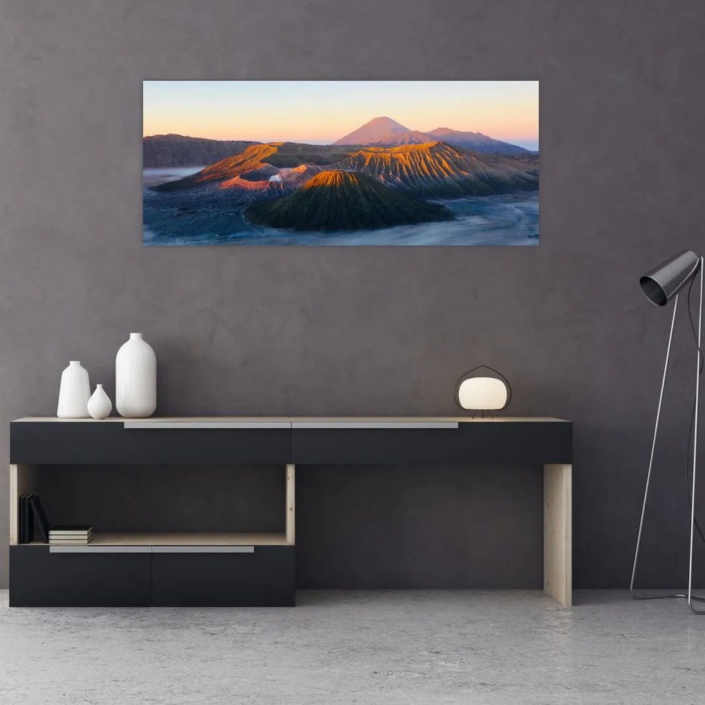 Kép a Bromo-hegyről Indonéziában (120x50 cm)