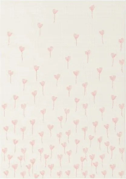 Sensa Zsinóros Szőnyeg Rózsaszín Tulipánok Kerti Teraszra 160X230 cm