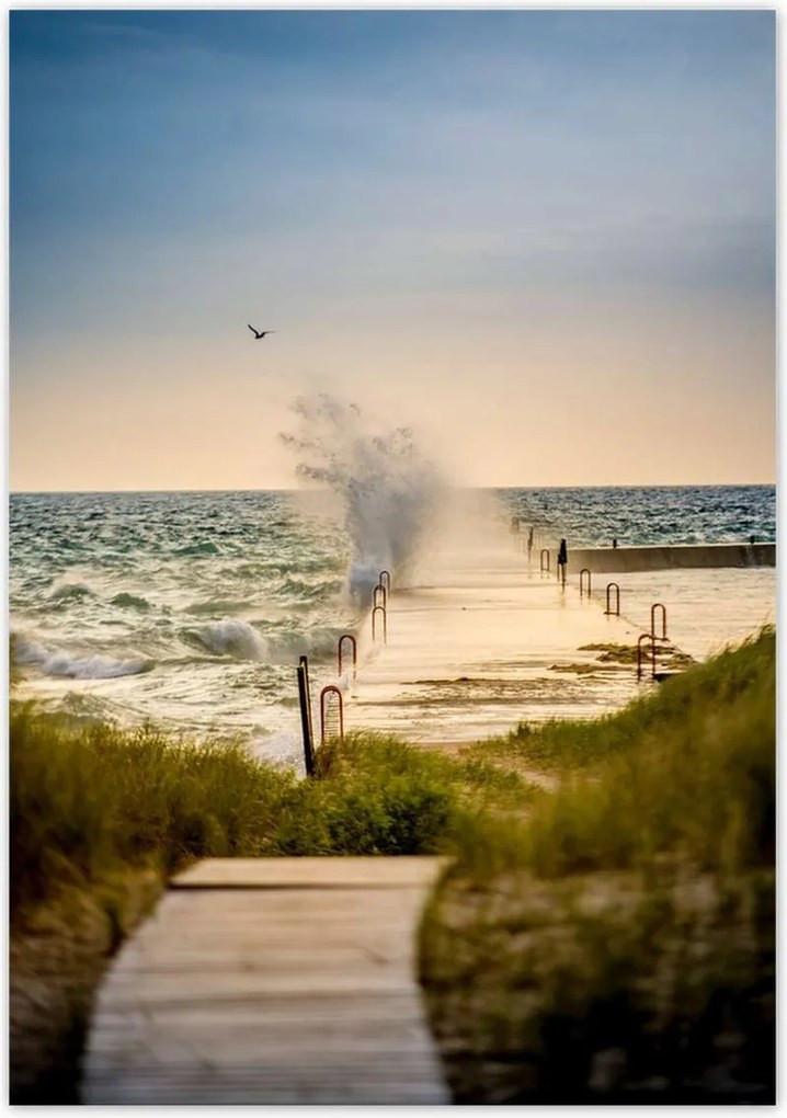 Poszterek 70x100 Tengeri hullám Tengerpart