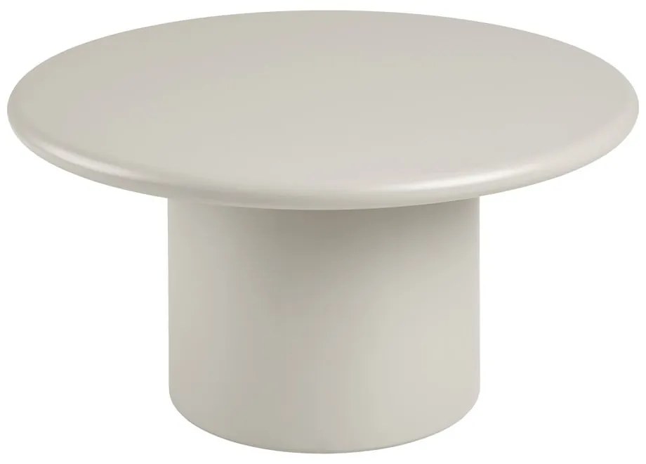 Krémszínű kerek dohányzóasztal ø 80 cm Nagano – House Nordic