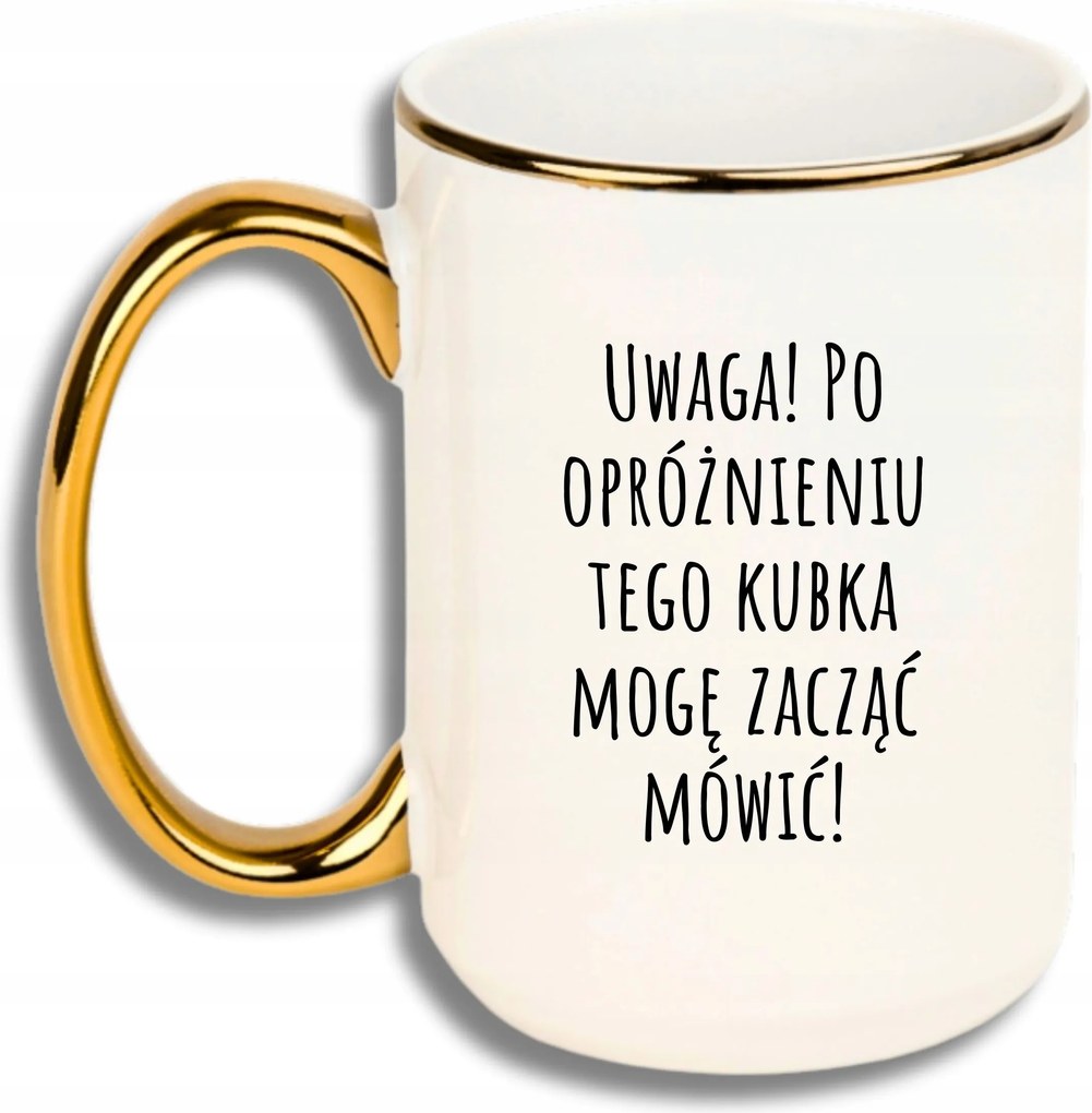 Bögre Nagy Fehér Arany Rant Vicces Ajándék Figyelem Elkezdhetek Beszélni