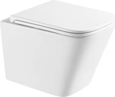 WC soft close ülőkével felakasztható SAT B-Way fehér fényes felülettel hátsó kifolyással SATBW52T
