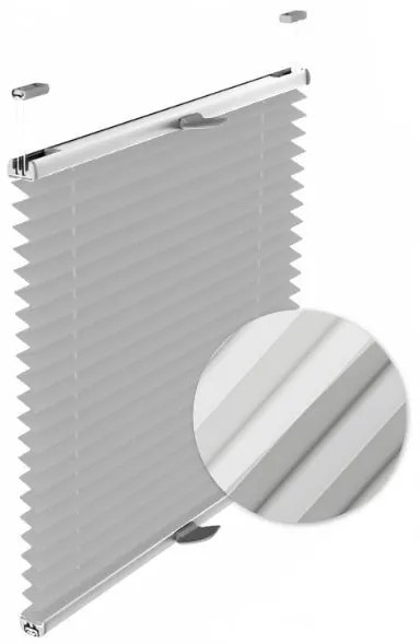 Gario Pliszé függöny Thermo Világos szürke Szélesség: 61 cm