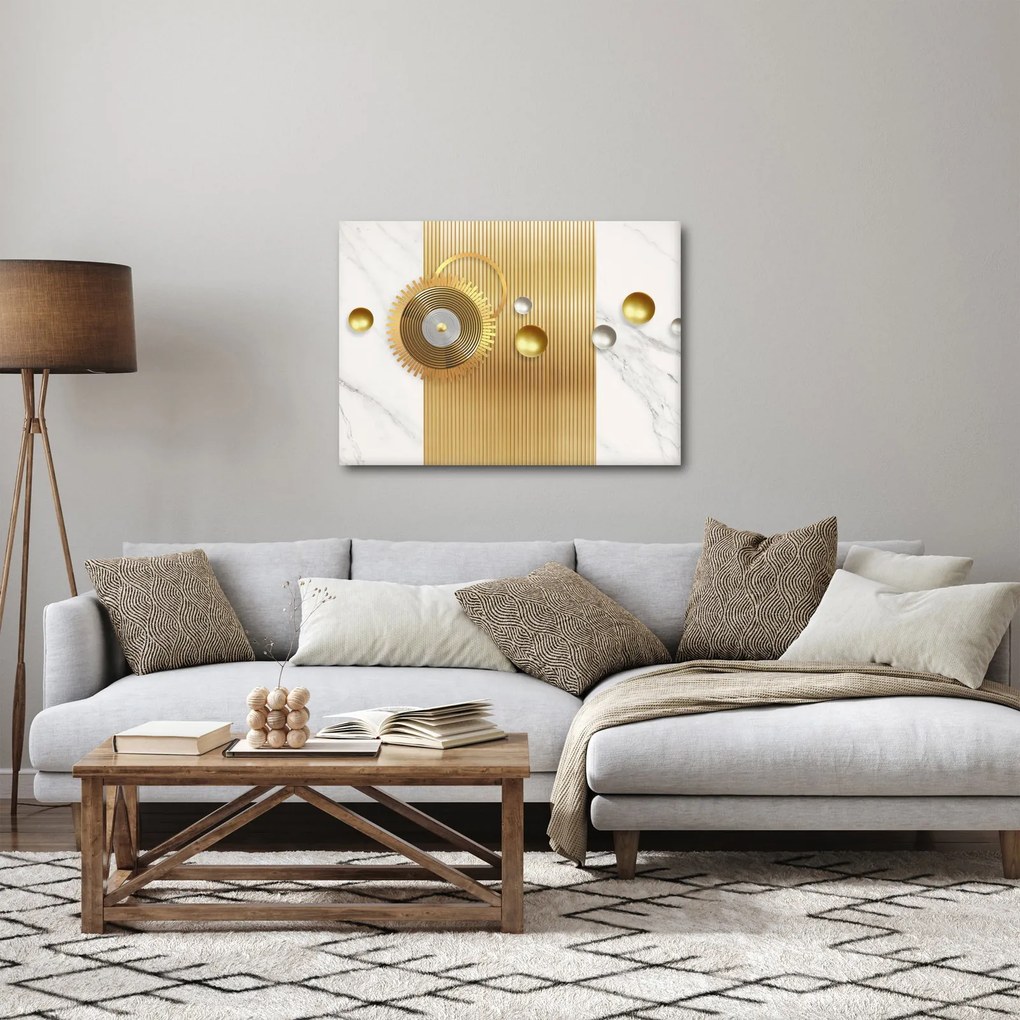 Kép - Gyöngyök márványon (70x50 cm)