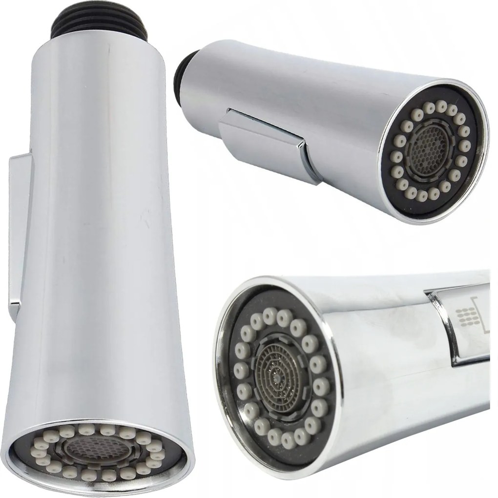 Konyhai Csaptelep Kihúzható Kifolyócsővel, Krómozott Véggel