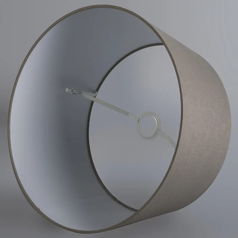 Modern függőlámpa fehér árnyékolóval 45 cm bézs - Combi 1