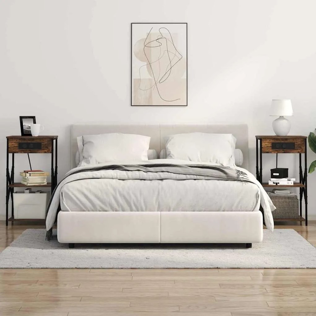 Éjjeli Szekrények 2 pcs Füstölt tölgy 41 x 31 x 76 cm Faanyag
