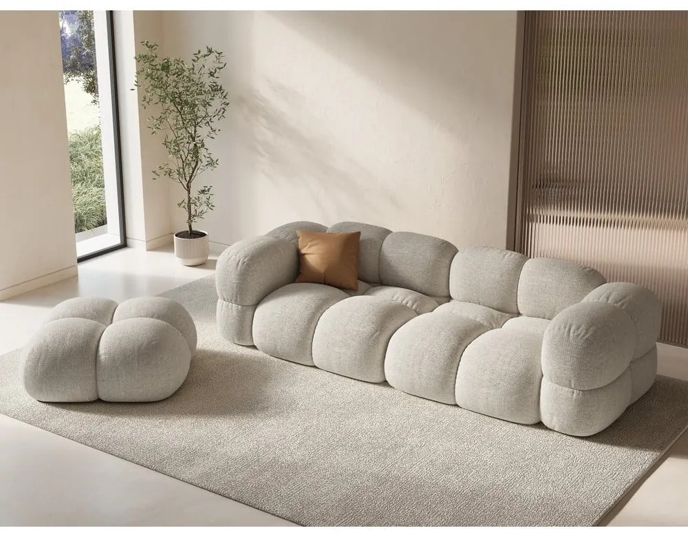 Bézs kanapé 250 cm Loretto – Cosmopolitan Design