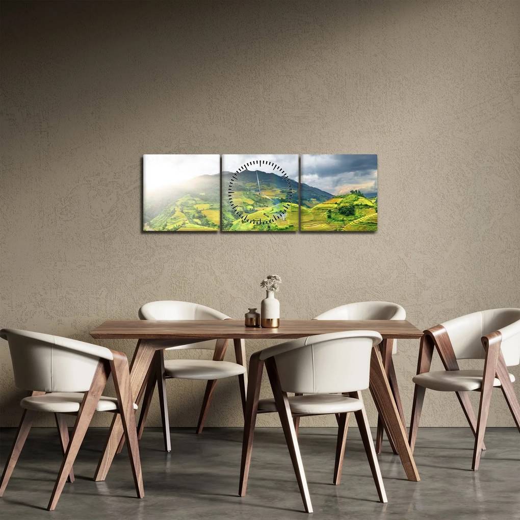 Ültetvények képe (órával) (90x30 cm)