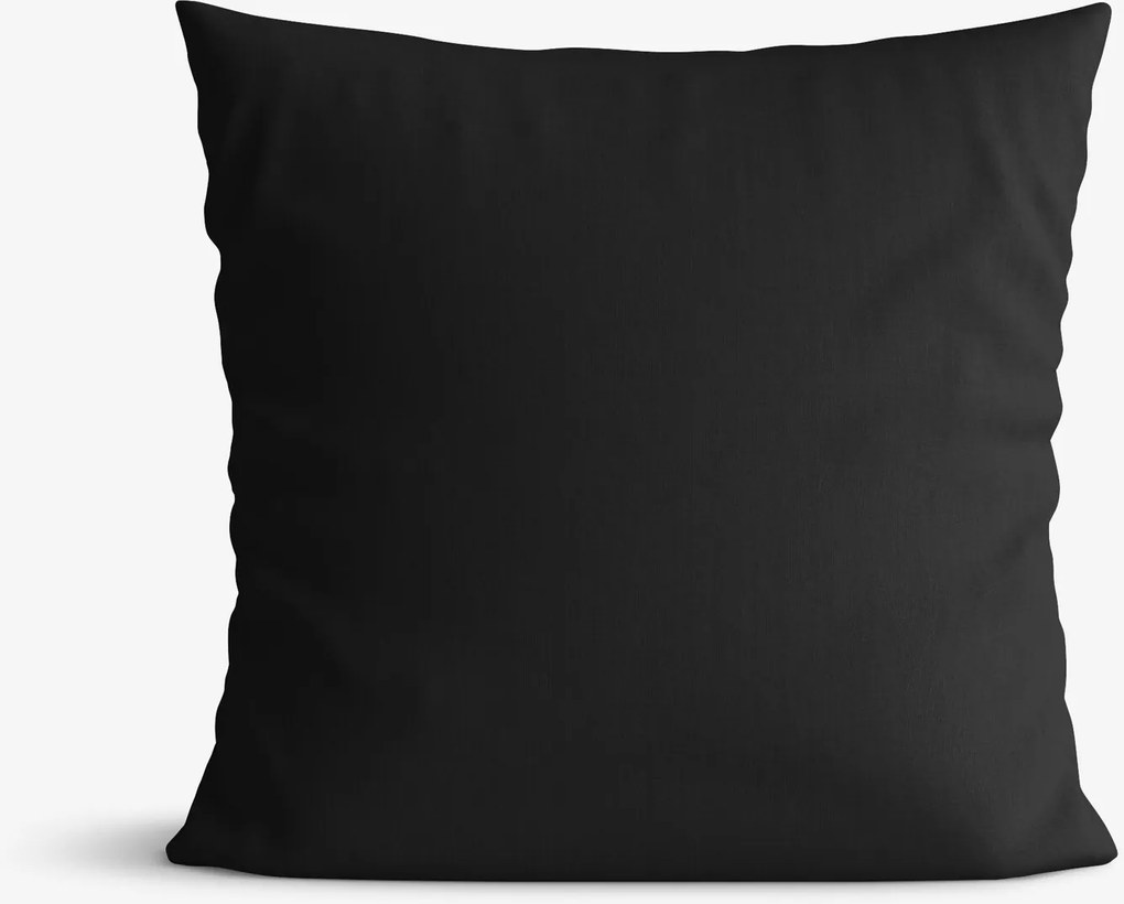 Goldea pamut párnahuzat - fekete 45 x 45 cm